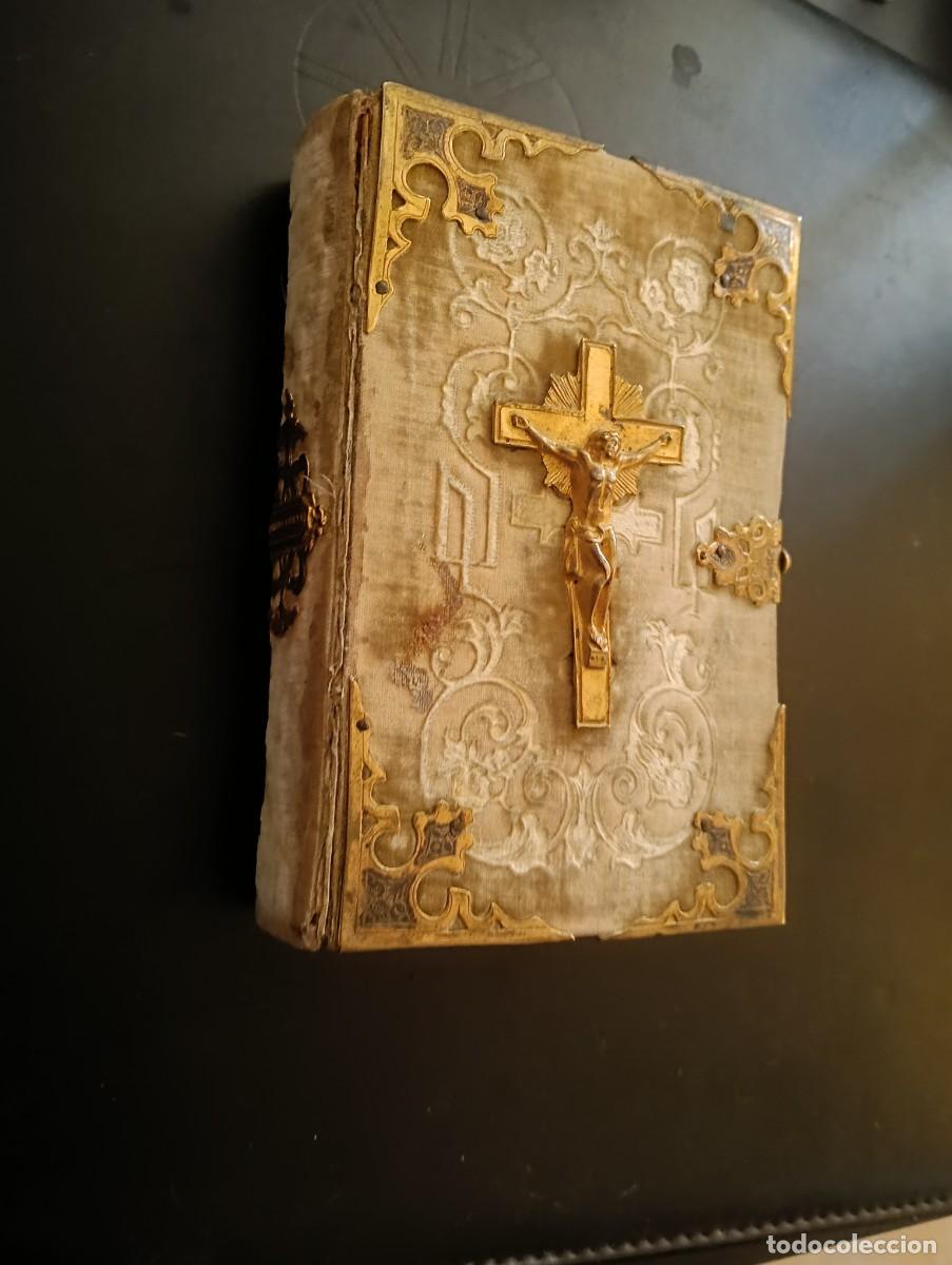 Antig&uuml;edades: ANTIGUO MISAL EL DIAMANTE DIVINO - HORAS DIVINAS Y SEMANA SANTA - BARCELONA 1850 LIBRERIA J SUBIRANA