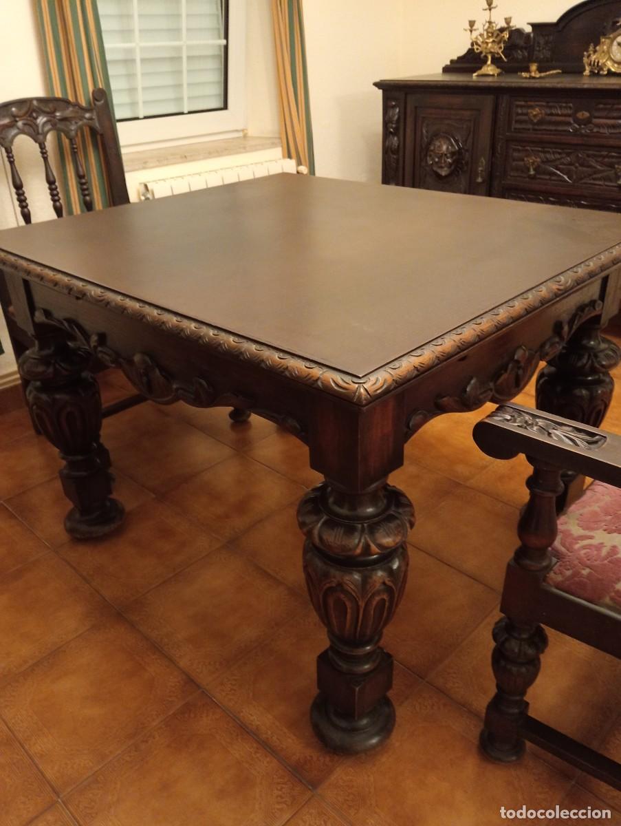Antig&uuml;edades: Mesa antigua clasica - Foto 4