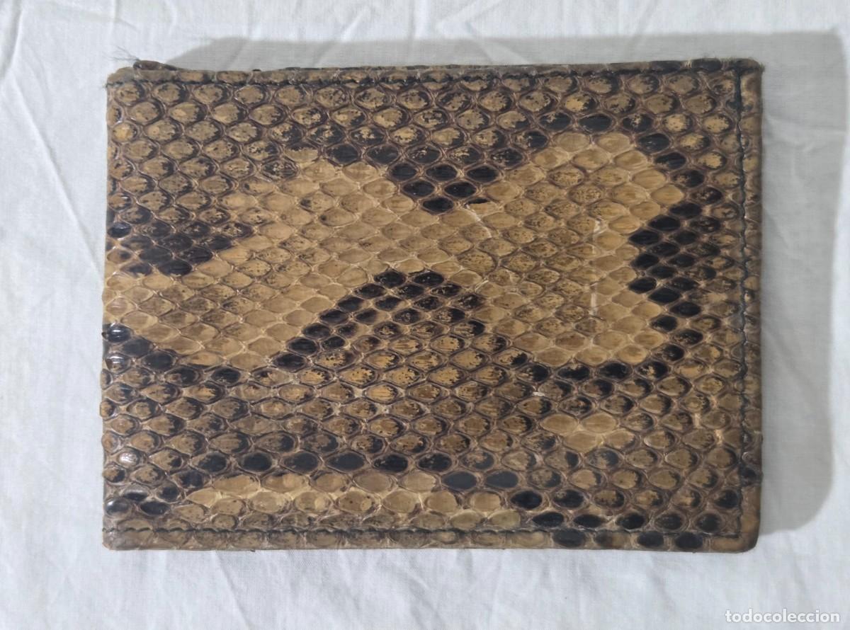 Antig&uuml;edades: Antigua cartera de piel de serpiente - Foto 2