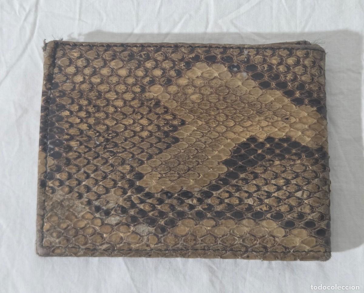 Antig&uuml;edades: Antigua cartera de piel de serpiente - Foto 4