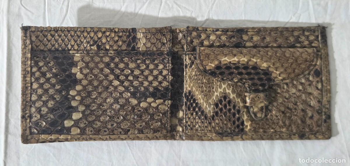 Antig&uuml;edades: Antigua cartera de piel de serpiente - Foto 5