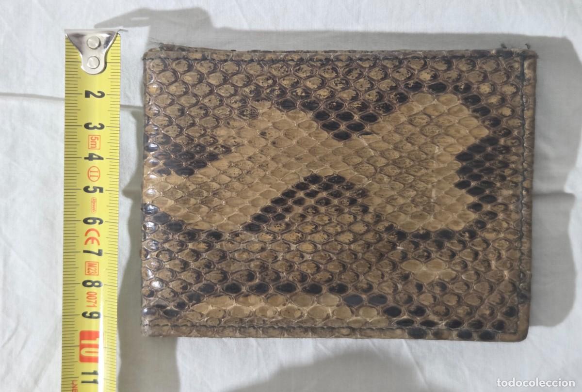 Antig&uuml;edades: Antigua cartera de piel de serpiente - Foto 8