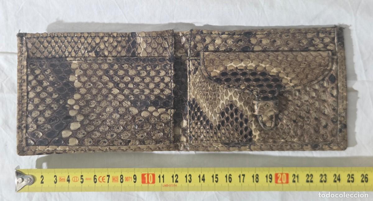 Antig&uuml;edades: Antigua cartera de piel de serpiente - Foto 9