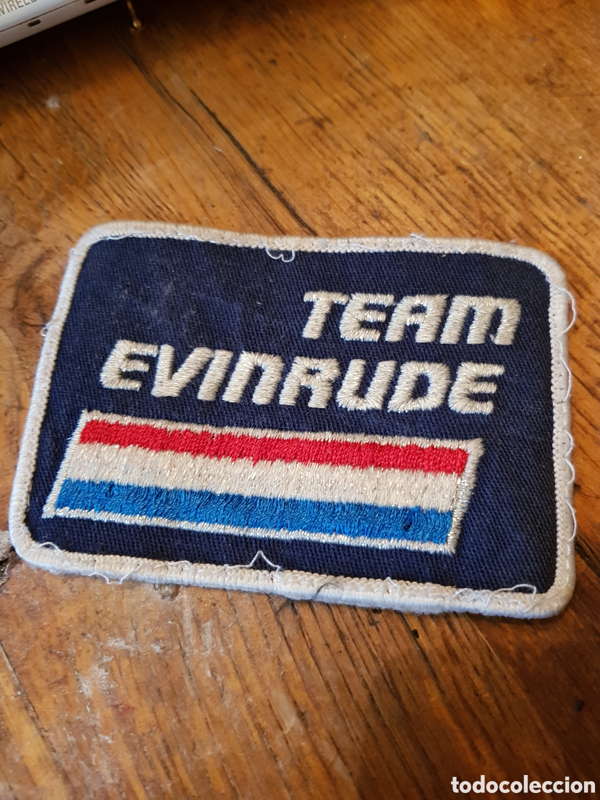 Antig&uuml;edades: ANTIGUO PARCHE BORDADO TEAM EVINRUDE