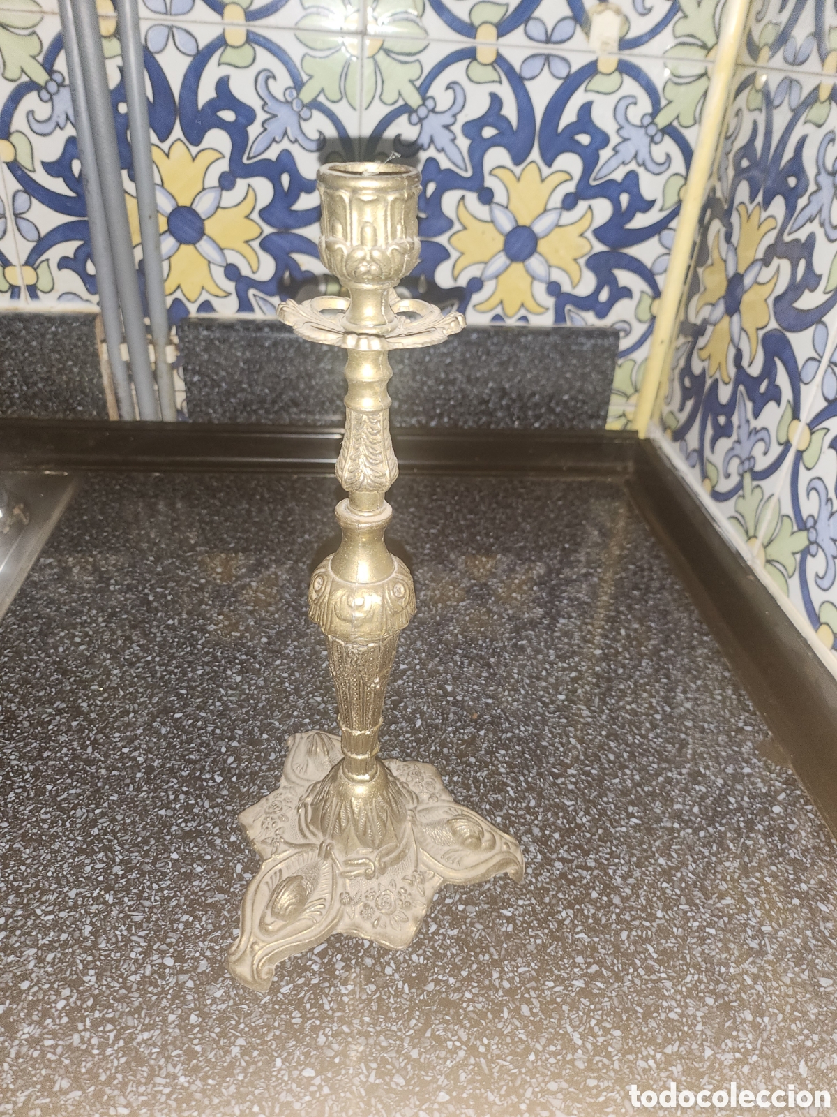 Antig&uuml;edades: Candelabro made in Italia 30 cms alto