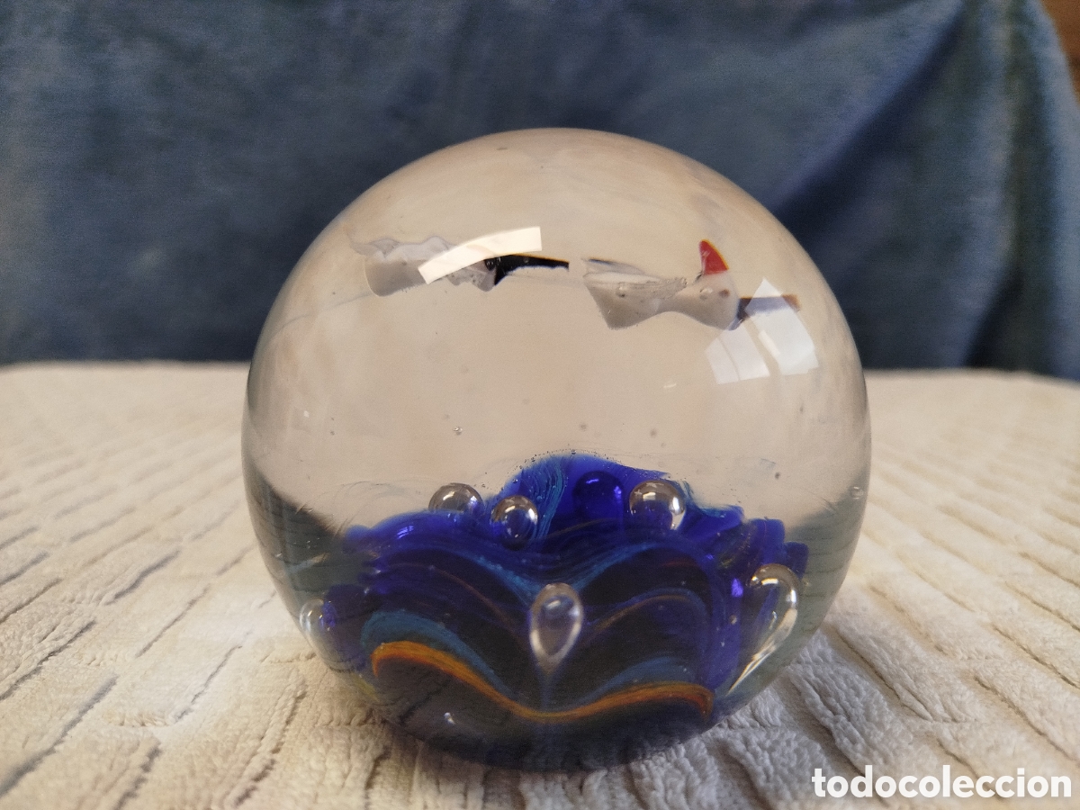 Antig&uuml;edades: Pisapapeles de cristal macizo de Murano - Foto 3