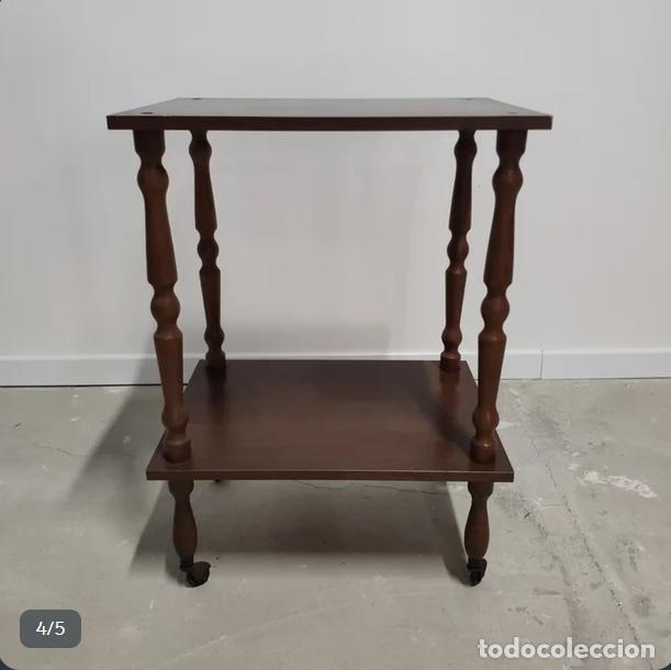Antig&uuml;edades: Mesa auxiliar con ruedas o licorera - Foto 4