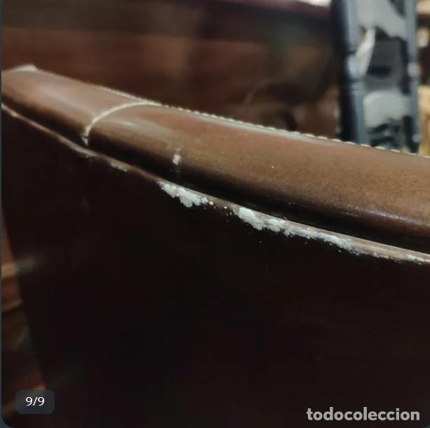 Antig&uuml;edades: Dos sillas vintage marr&oacute;n caf&eacute; - Foto 9