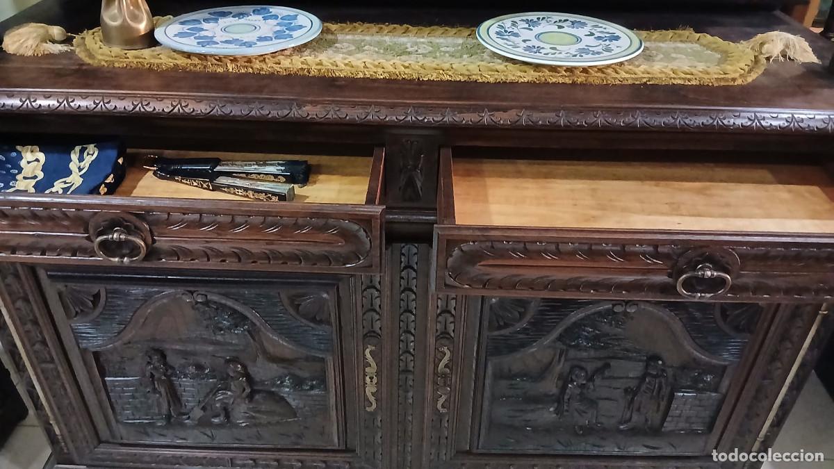 Antig&uuml;edades: Comedor bret&oacute;n 13 piezas - Foto 6