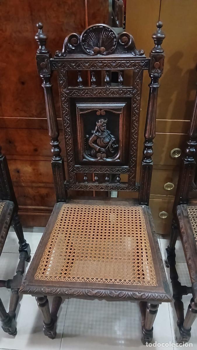 Antig&uuml;edades: Comedor bret&oacute;n 13 piezas - Foto 9