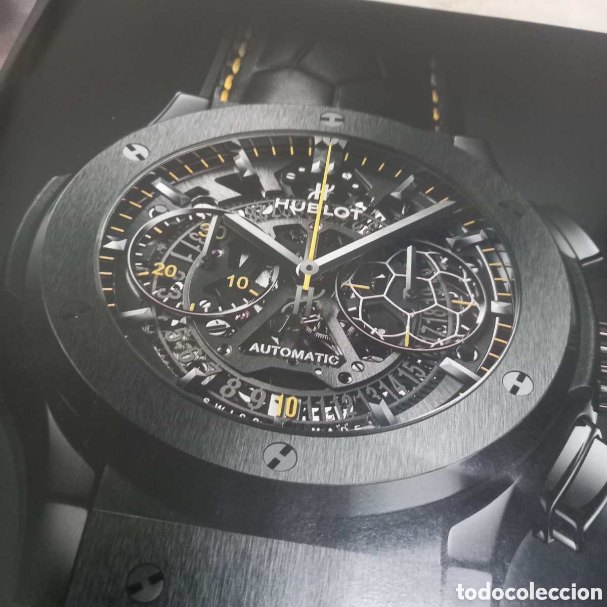 Antig&uuml;edades: LEER DESCRIPCION / Reloj Hublot Pele Classic Fusi&oacute;n Autom&aacute;tico skeleton chronograph