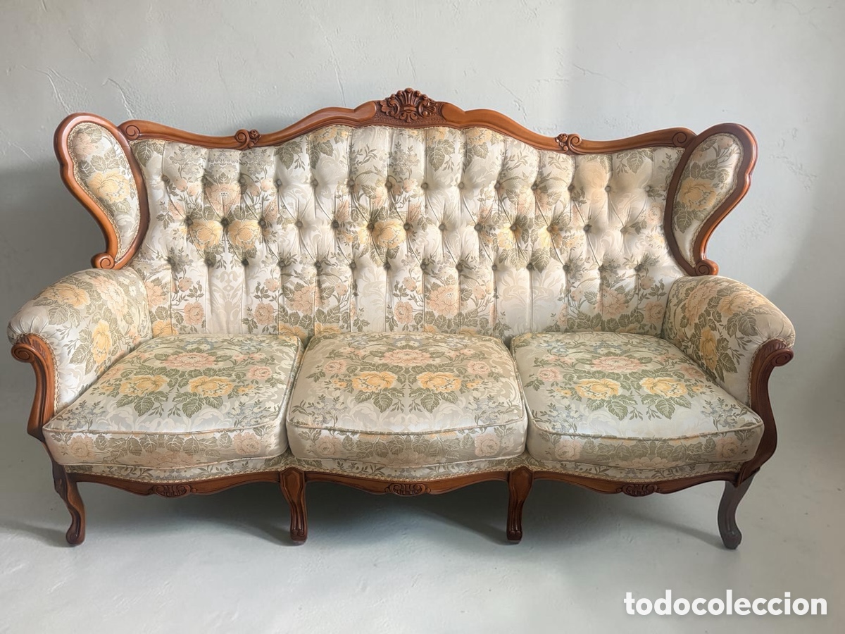 Antig&uuml;edades: Tresillo cl&aacute;sico Luis XV - Foto 3