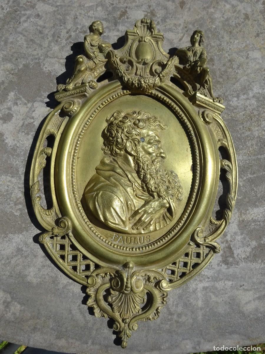 Antig&uuml;edades: paire de portraits en bronze,d&eacute;but XIX e,qualit&eacute; - Foto 2