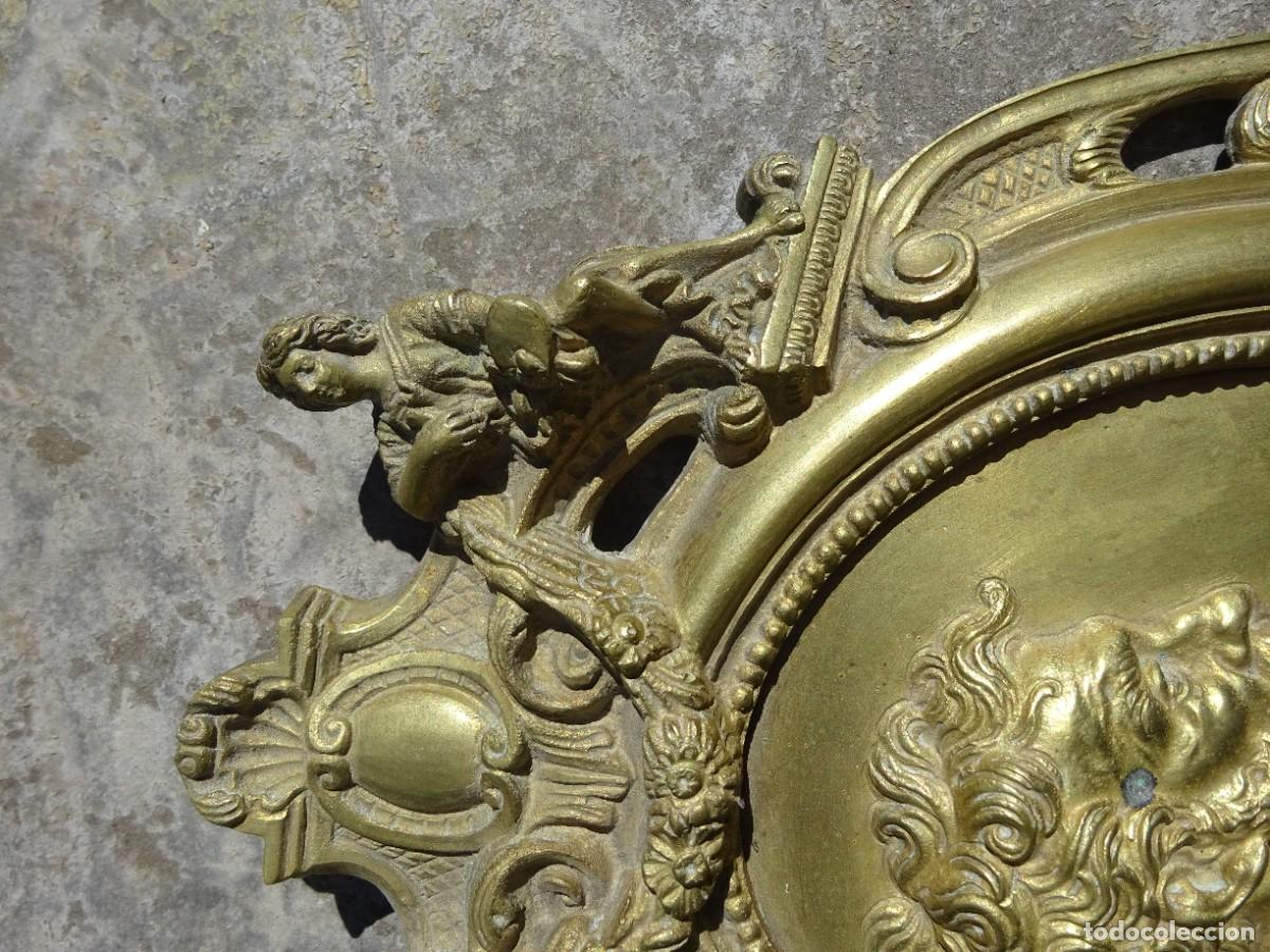 Antig&uuml;edades: paire de portraits en bronze,d&eacute;but XIX e,qualit&eacute; - Foto 3