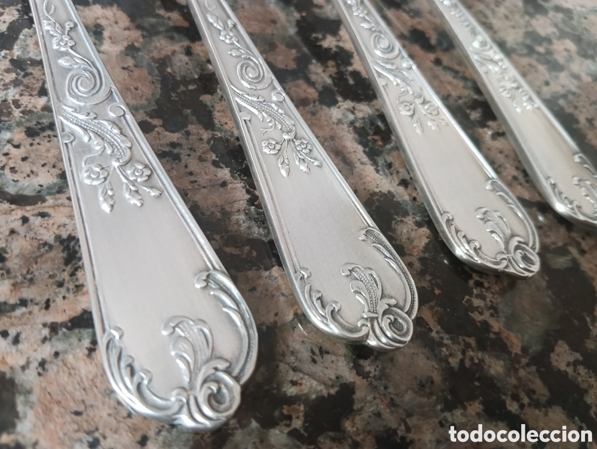 Antig&uuml;edades: Cubiertos pescado labrados - Foto 2