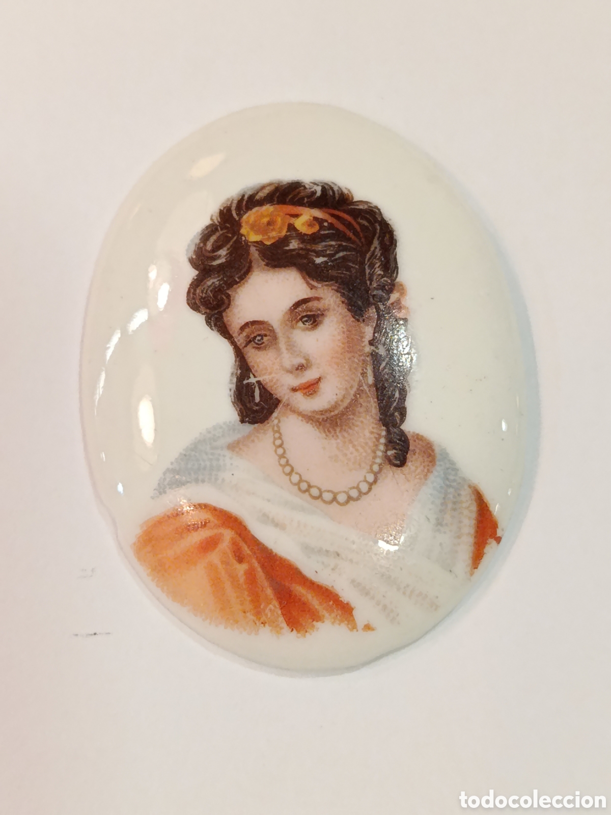 Antig&uuml;edades: Camafeo porcelana Limoges