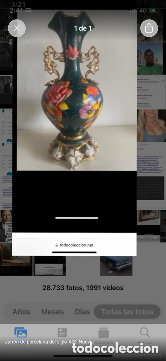 Antig&uuml;edades: Jarr&oacute;n de porcelana del siglo diecinueve