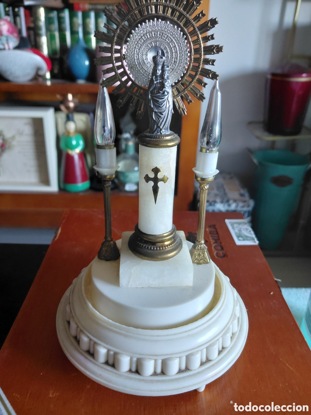 Antig&uuml;edades: Virgen del pilar a&ntilde;os 50 - Foto 4
