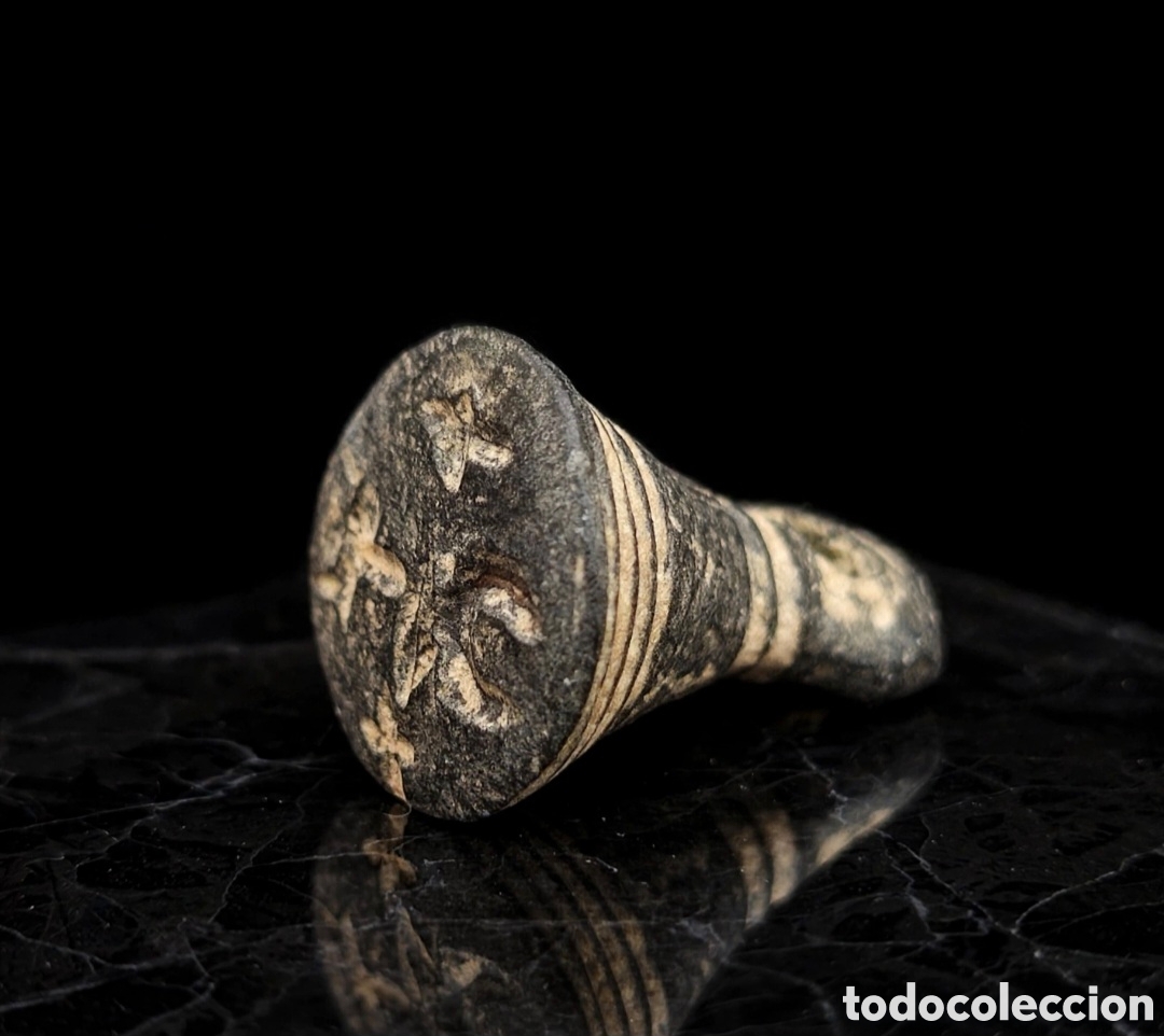 Antig&uuml;edades: Este es *sello-estampilla de piedra, tipo bizantino / copto / isl&aacute;mico temprano, siglo X-XIV