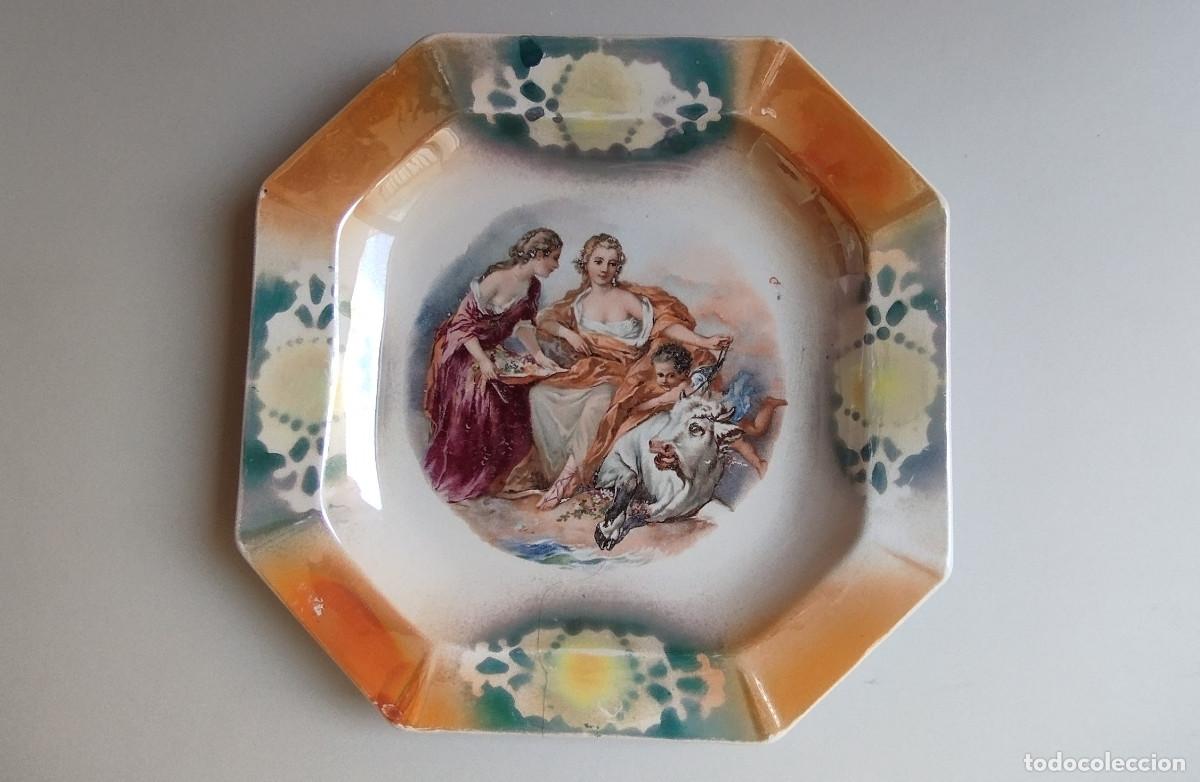 Antig&uuml;edades: Plato ochavado/octogonal de 25 cm, de San Claudio