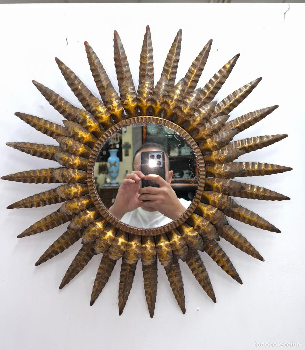 Antig&uuml;edades: ESPEJO DE SOL VINTAGE METAL