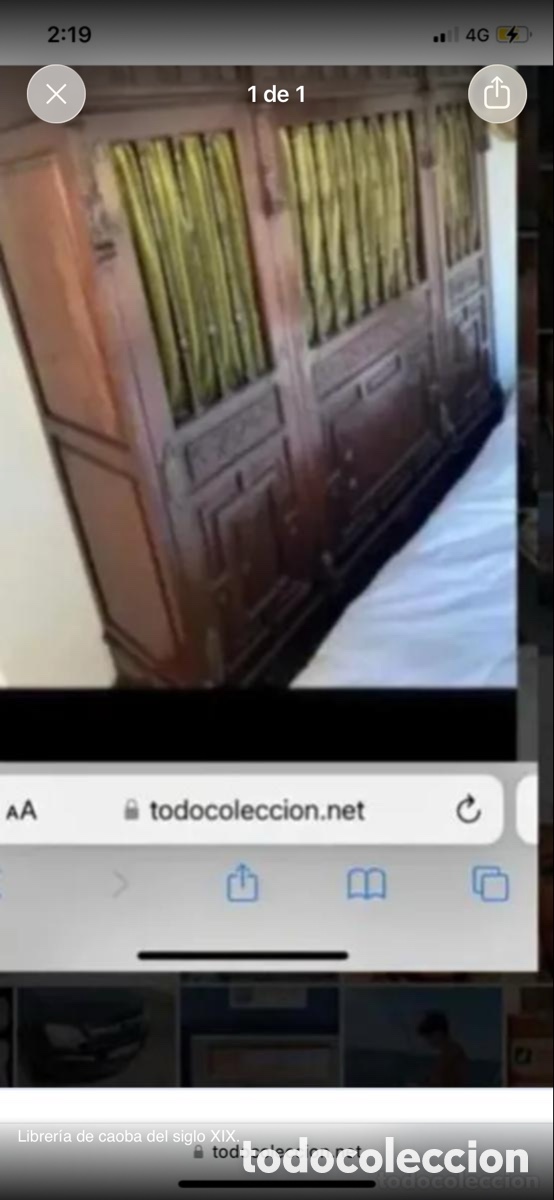 Antig&uuml;edades: Librer&iacute;a de caoba del siglo diecinueve