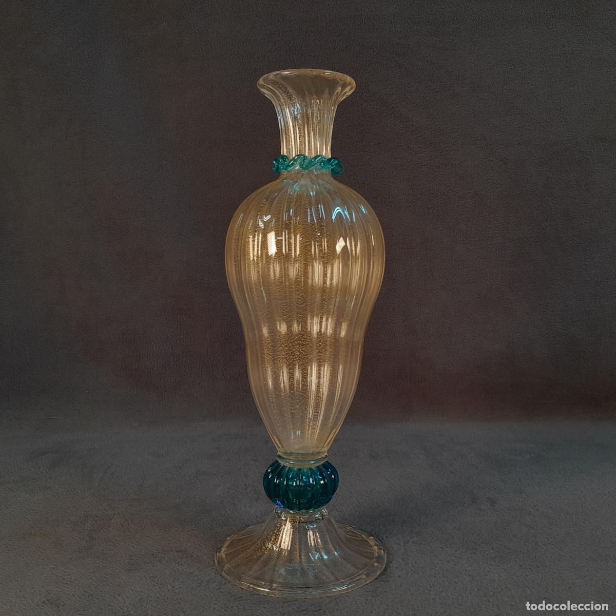 Antiquit&auml;ten: FLORERO DE LA MURRINA. VIDRIO ART&Iacute;STICO DE MURANO. S. XX