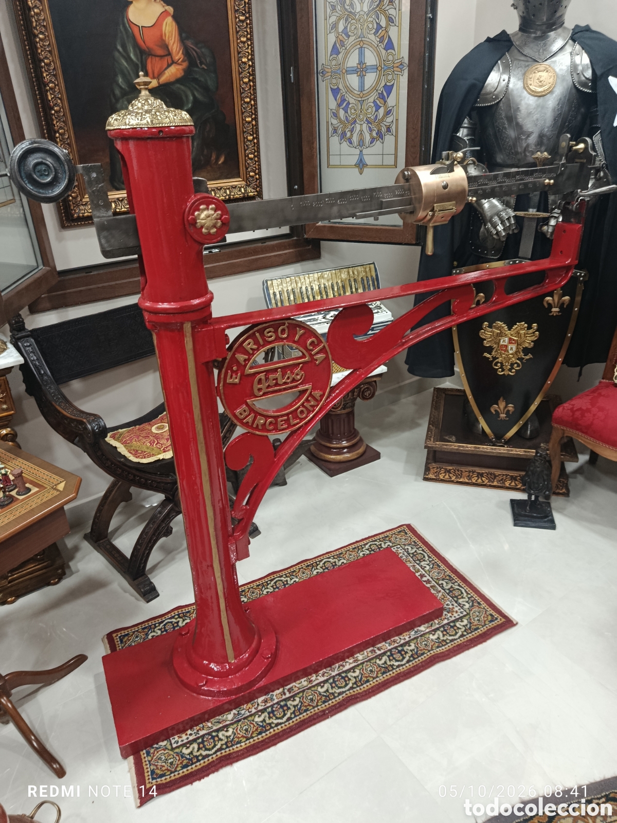 Antig&uuml;edades: Bascula antig&uuml;a Ariso - Foto 1