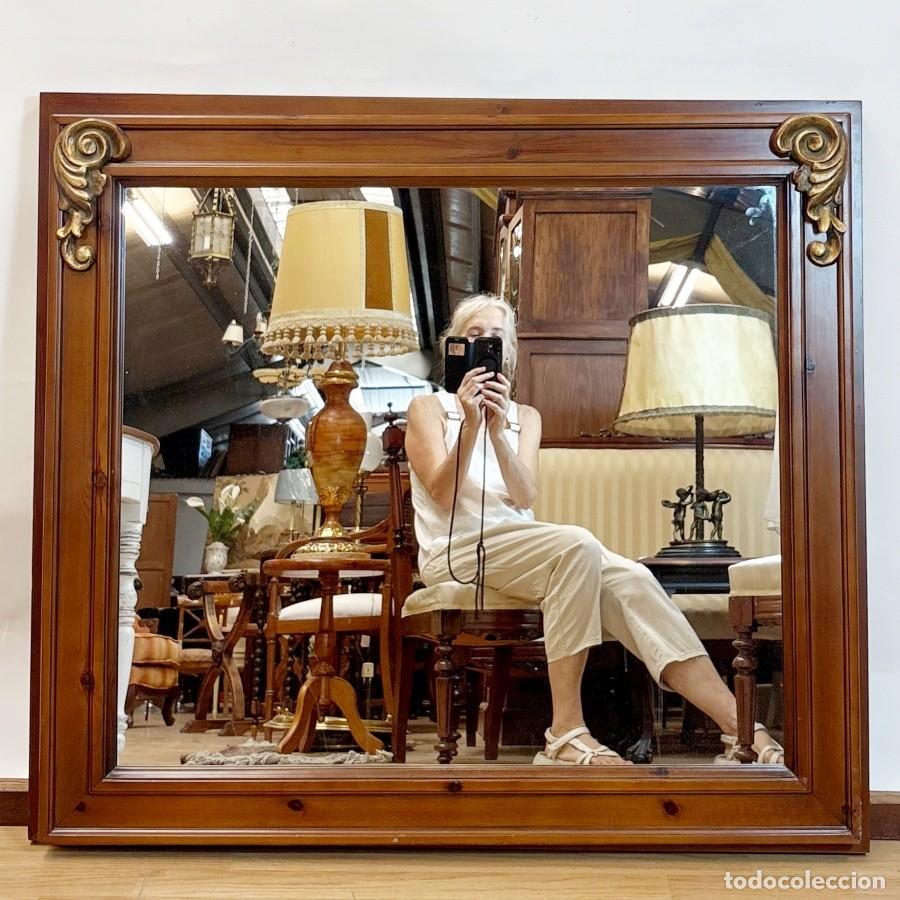 Antig&uuml;edades: Espejo con Doble Marco Articulado - Foto 1
