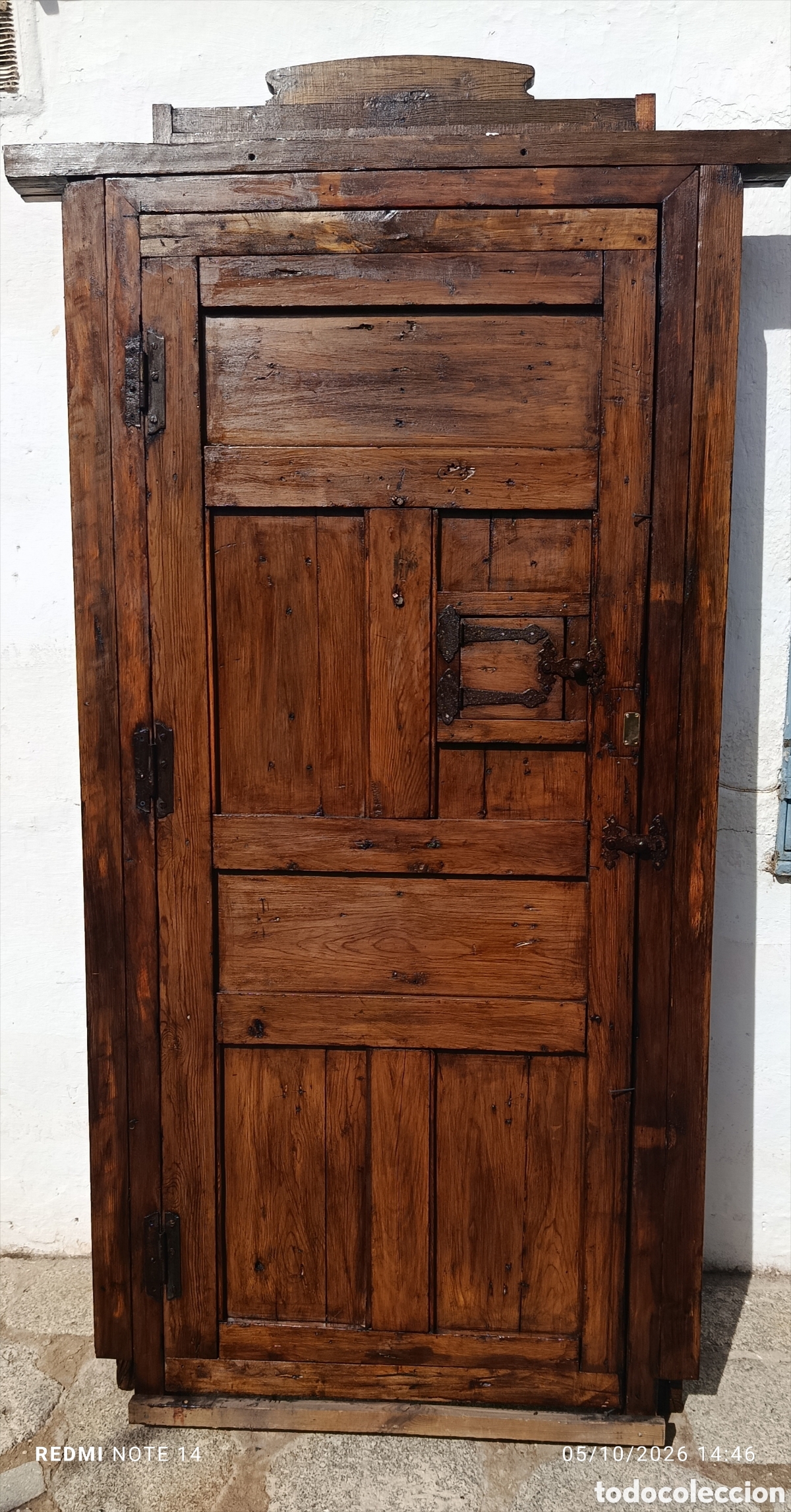 Antig&uuml;edades: Puerta de madera y bronce - Foto 6