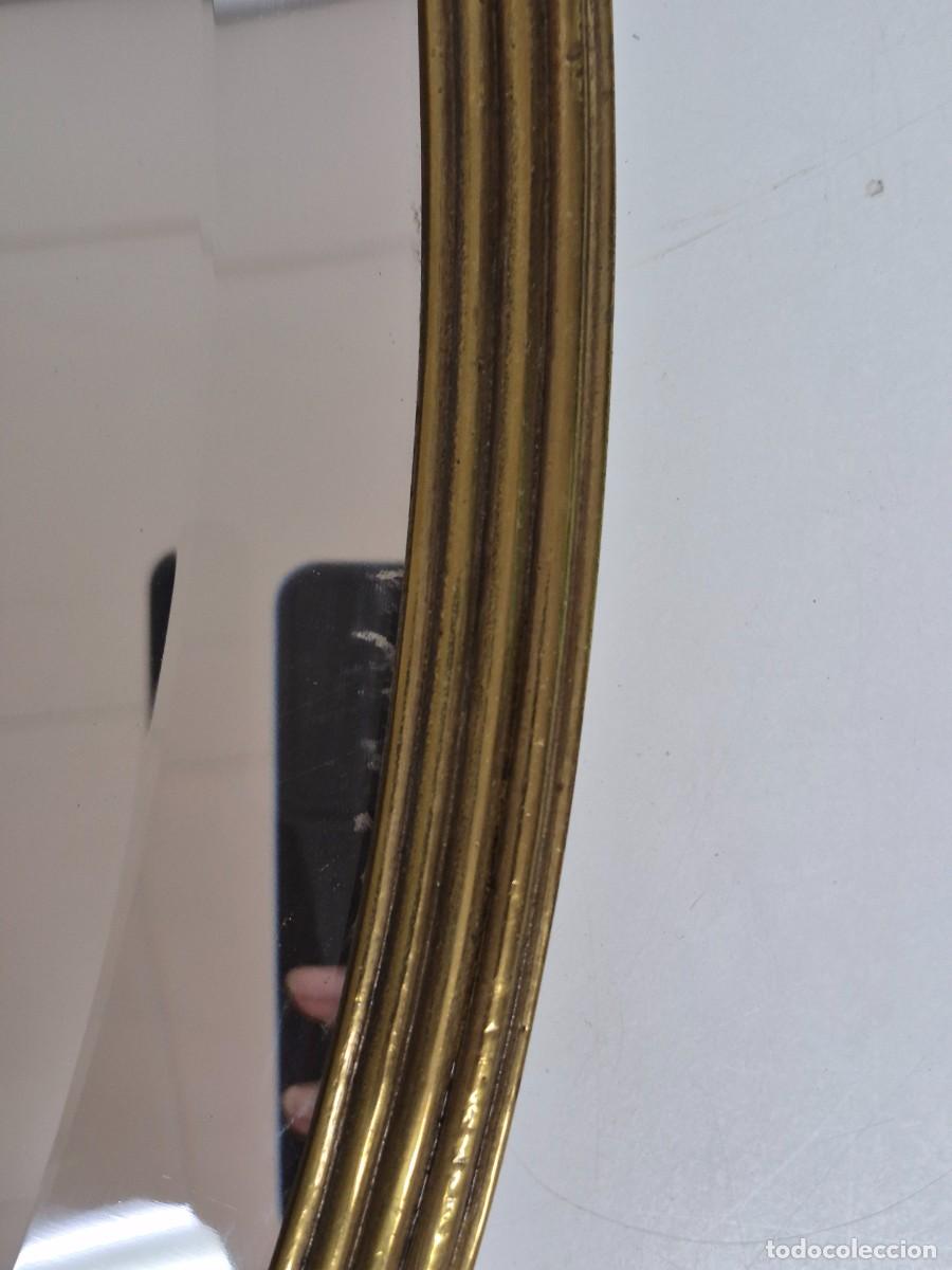 Antig&uuml;edades: Espejo Ovalado, Biselado - Bronce Cincelado - Foto 12