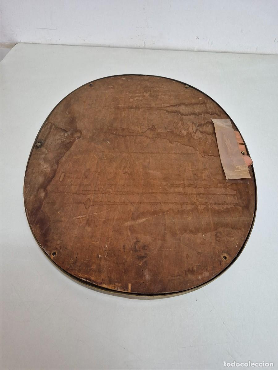 Antig&uuml;edades: Espejo Ovalado, Biselado - Bronce Cincelado - Foto 16