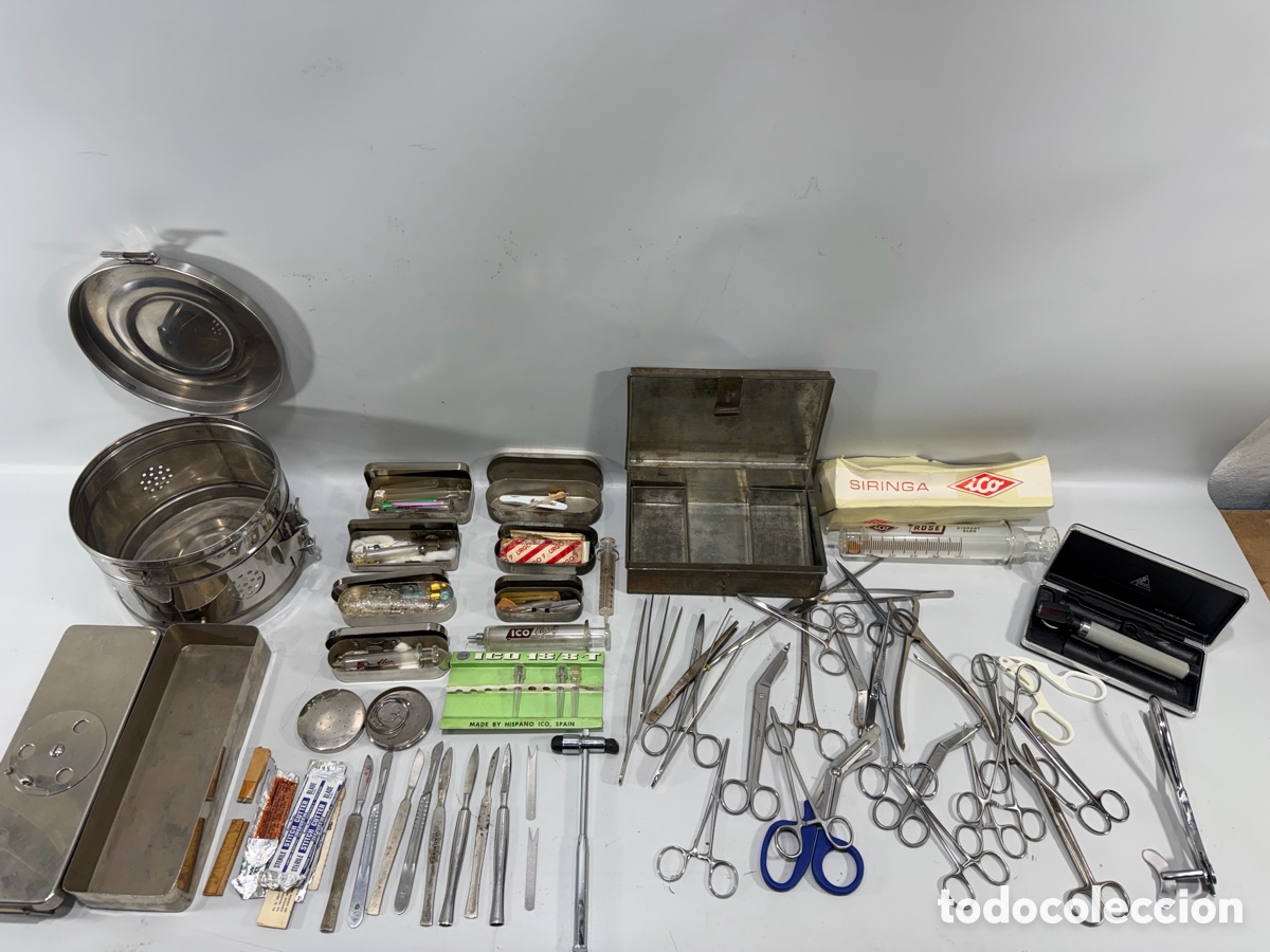 Antig&uuml;edades: LOTE ANTIGUO DE INSTRUMENTAL M&Eacute;DICO Y QUIR&Uacute;RGICO