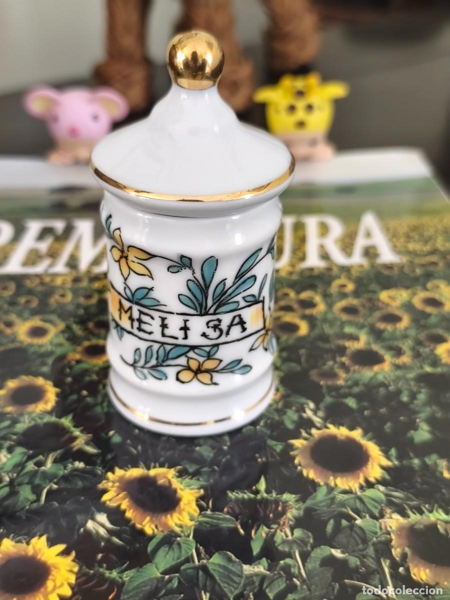 Antig&uuml;edades: Tarrito albarelo &rdquo;MELISA&rdquo;. Royal Kent.