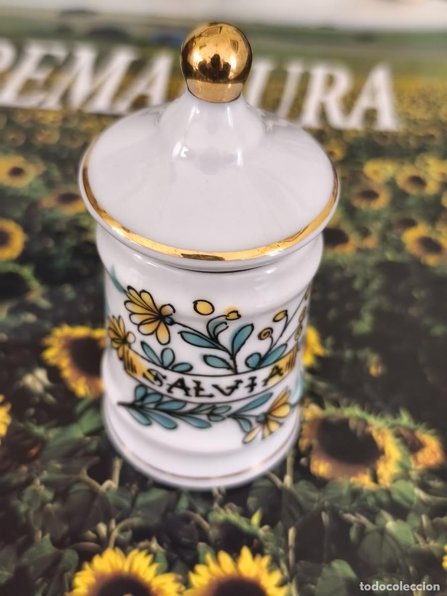 Antig&uuml;edades: Tarrito albarelo &rdquo;SALVIA&rdquo;. Royal Kent. - Foto 3