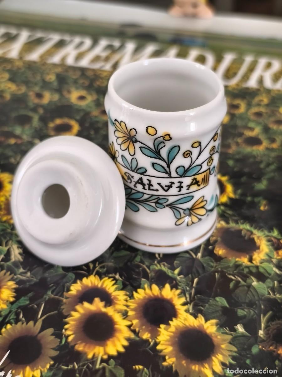 Antig&uuml;edades: Tarrito albarelo &rdquo;SALVIA&rdquo;. Royal Kent. - Foto 4