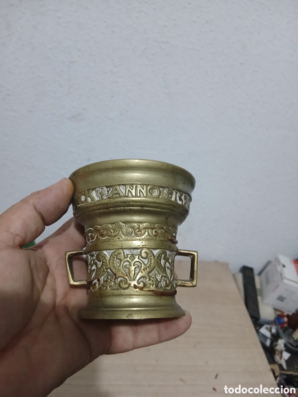 Antig&uuml;edades: ANTIGUO MORTERO O ALMIREZ,,VER FOTOS