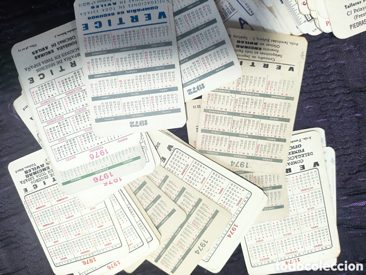 Antig&uuml;edades: Calendarios de bolsillo de 1972 a 2011 - Foto 10