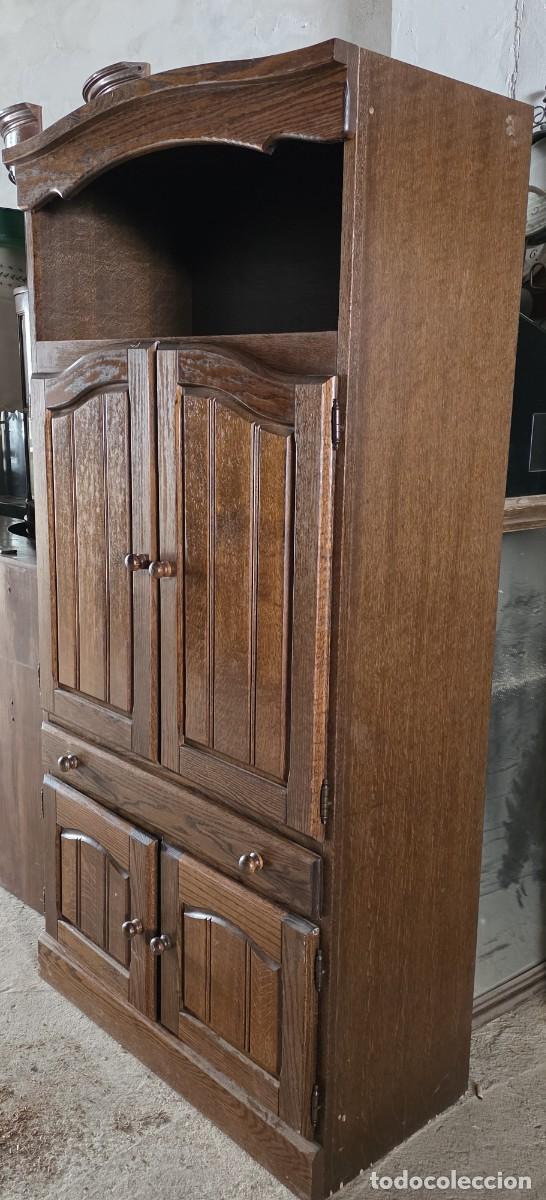 Antig&uuml;edades: Alacena rustica de roble macizo - Foto 3
