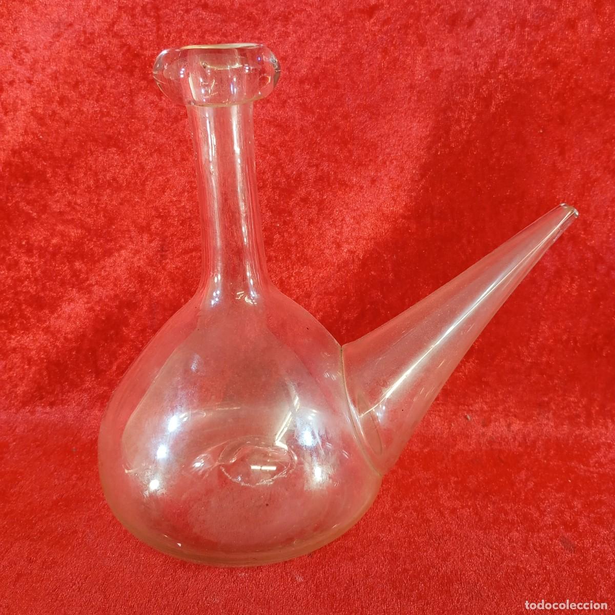 Antig&uuml;edades: PORRON - PORR&Oacute; - 20 CM - DE CRISTAL SOPLADO - S. XIX - RAR&Iacute;SIMO