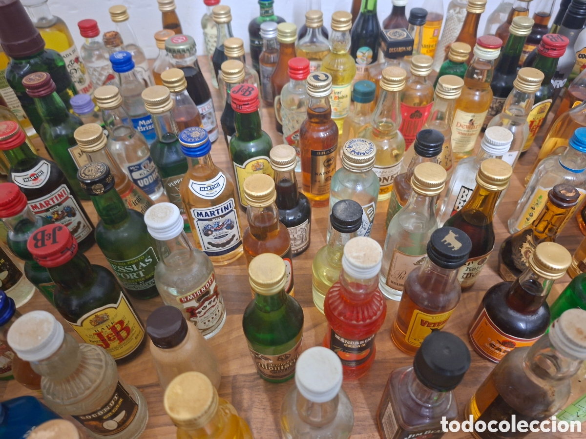 Antig&uuml;edades: Colecci&oacute;n de 150 botellines de licor variado - Foto 6