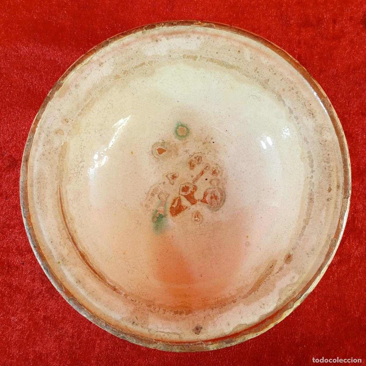 Antig&uuml;edades: PLATO DE TERRACOTA - PLAT DE TERRISSA VIDRIADA - CATAL&Agrave; - S. XIX - 19 CM - CER&Aacute;MICA POPULAR