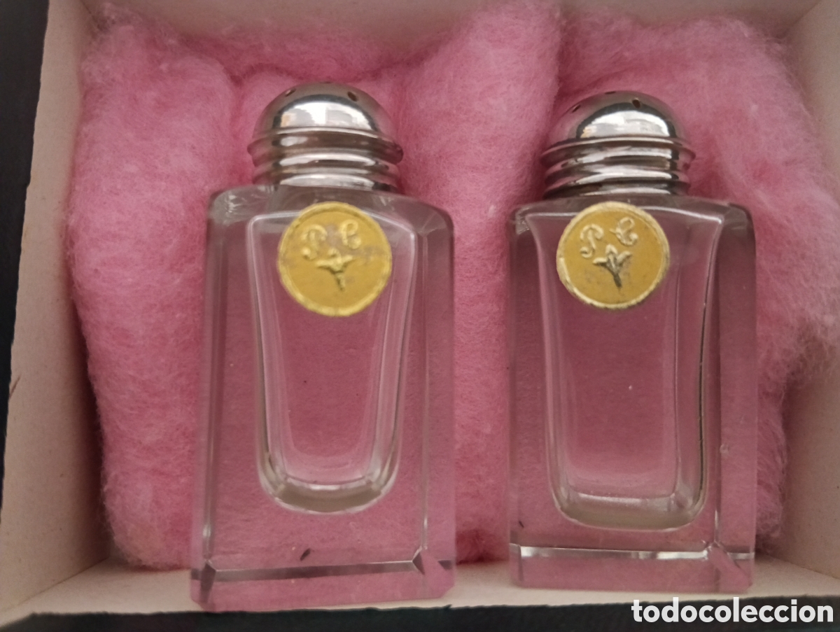 Antig&uuml;edades: Pareja mini saleros plata - Foto 2