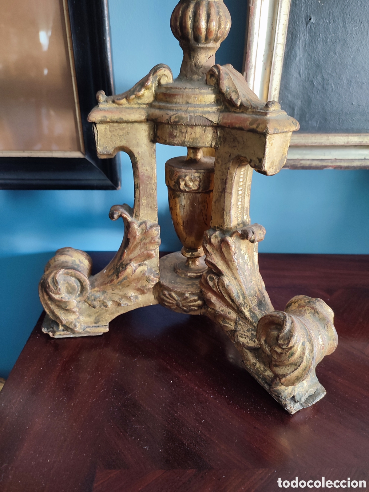 Antig&uuml;edades: Candelabro xviii rococo - Foto 2