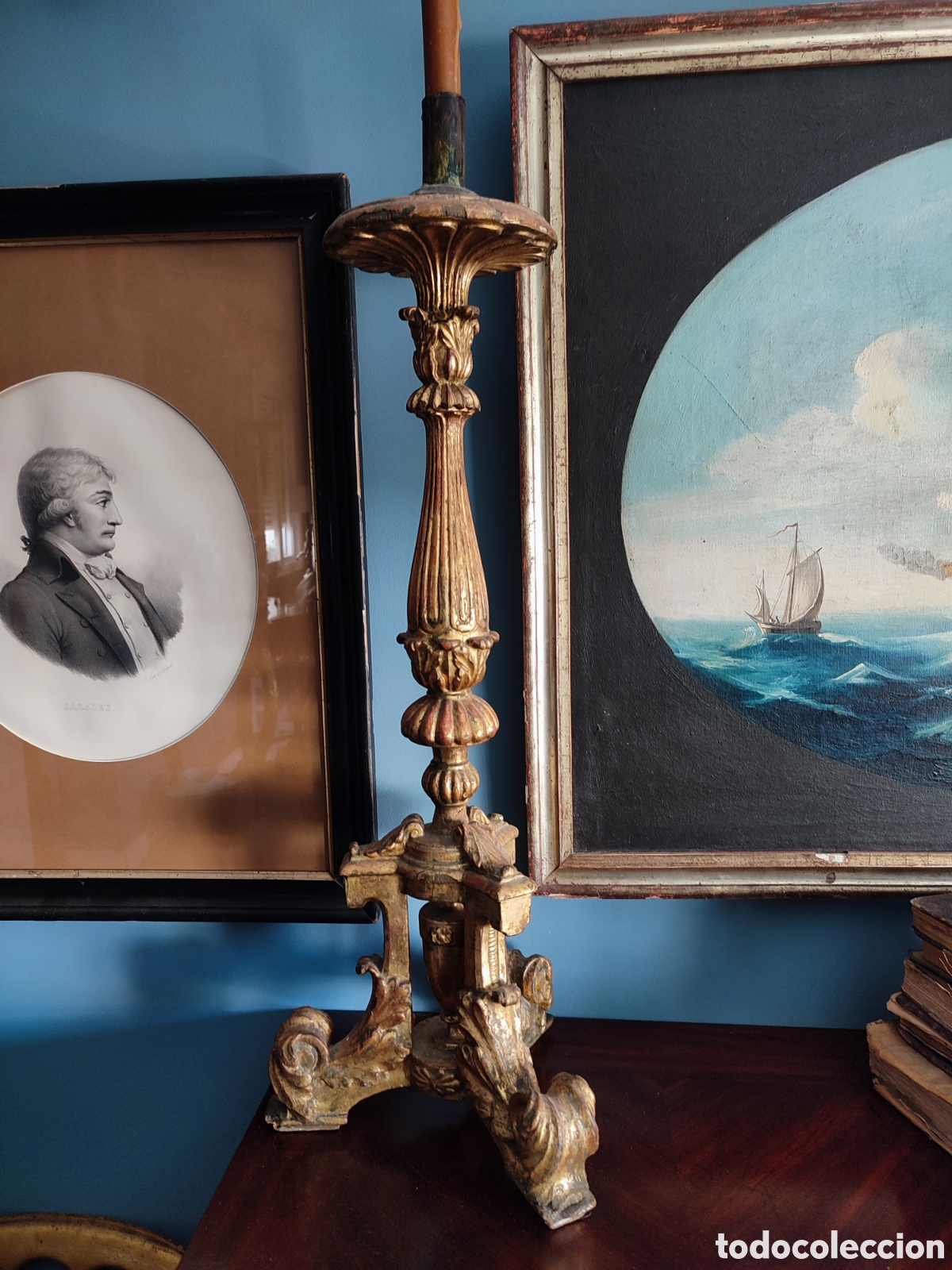 Antig&uuml;edades: Candelabro xviii rococo
