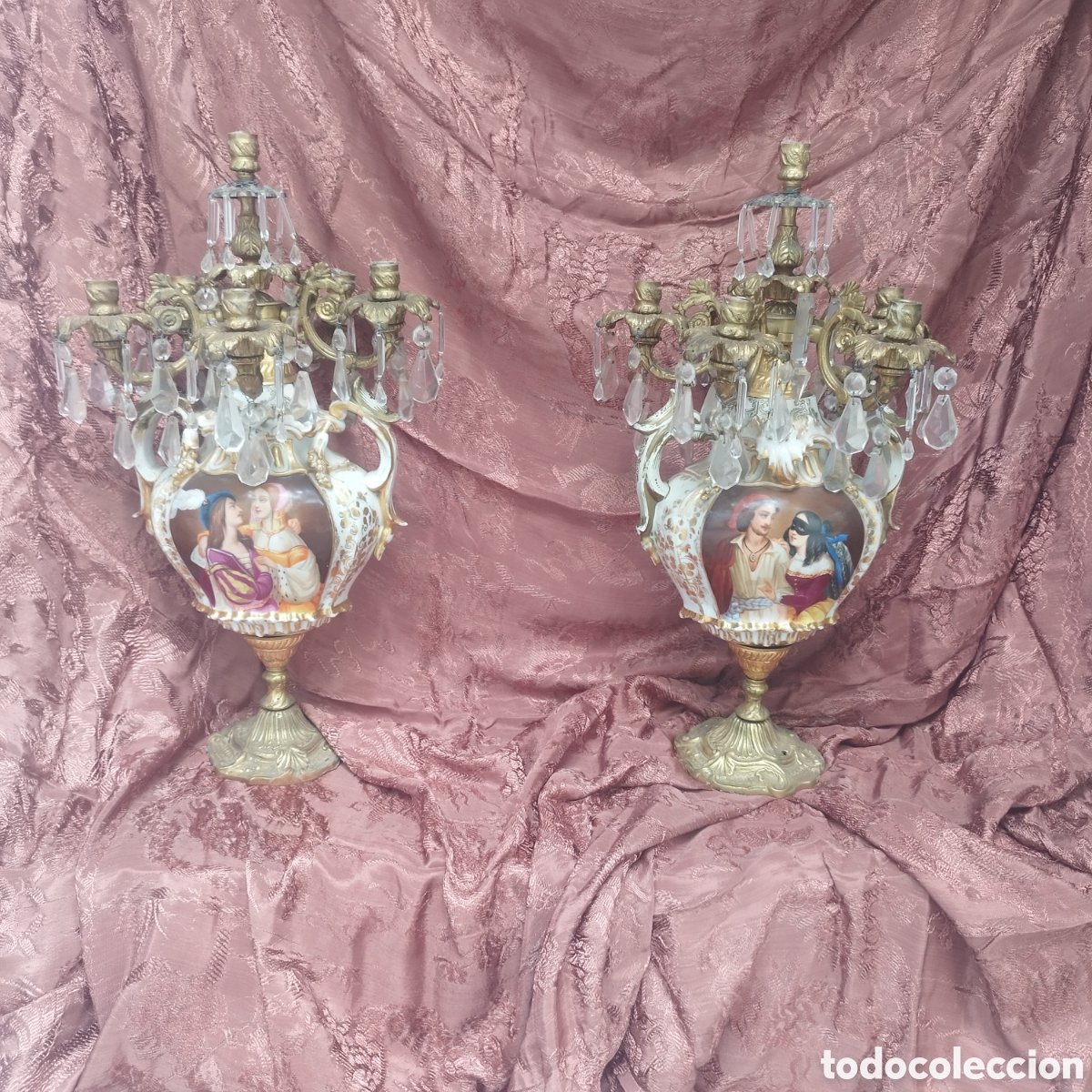 Antig&uuml;edades: Candelabros xix N&aacute;poleon - Foto 1