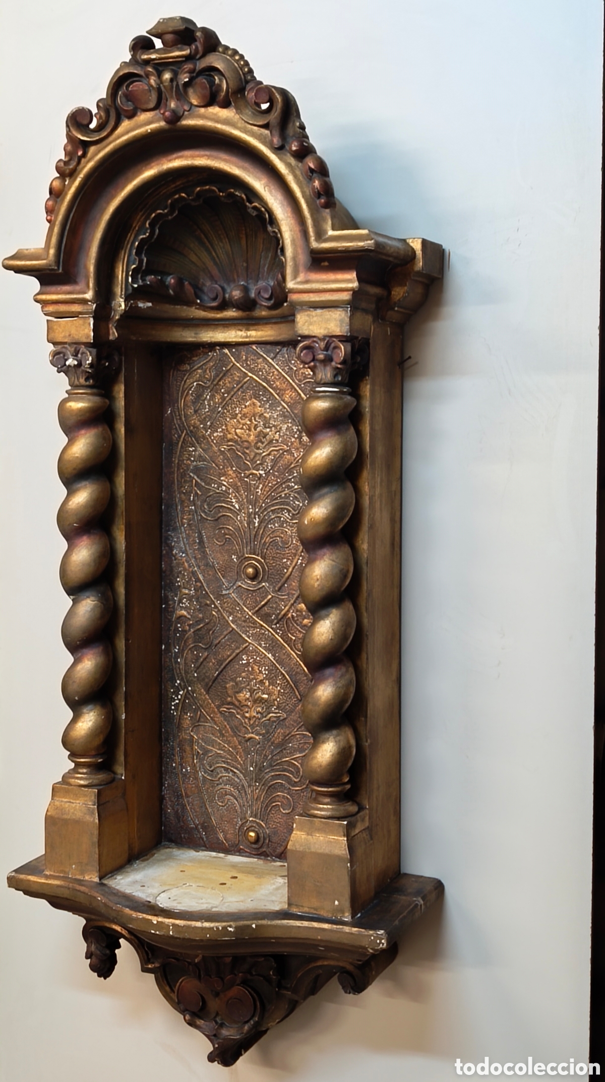 Antig&uuml;edades: Gran Hornacina Capilla Altar Retablo - Foto 2
