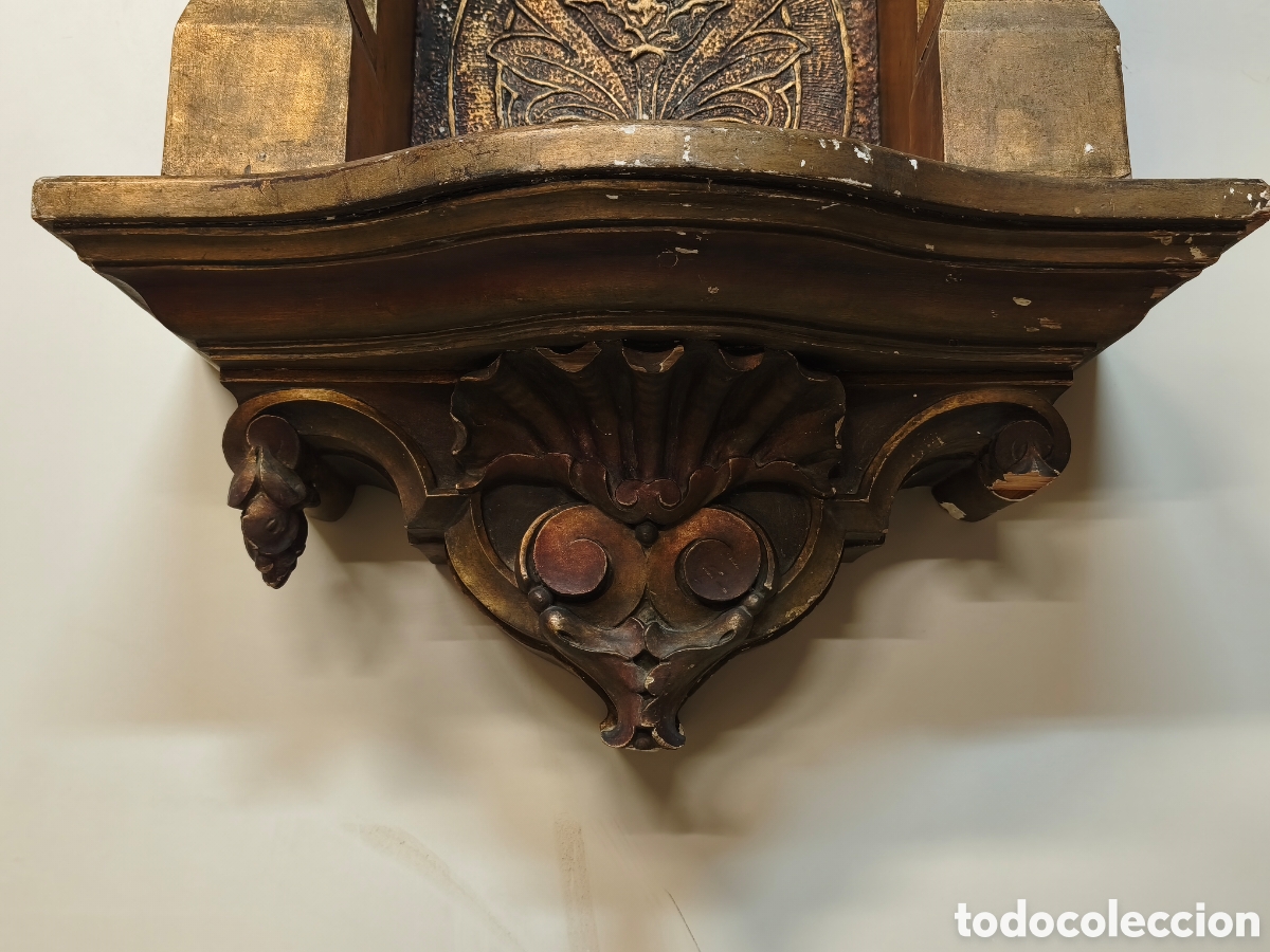 Antig&uuml;edades: Gran Hornacina Capilla Altar Retablo - Foto 6
