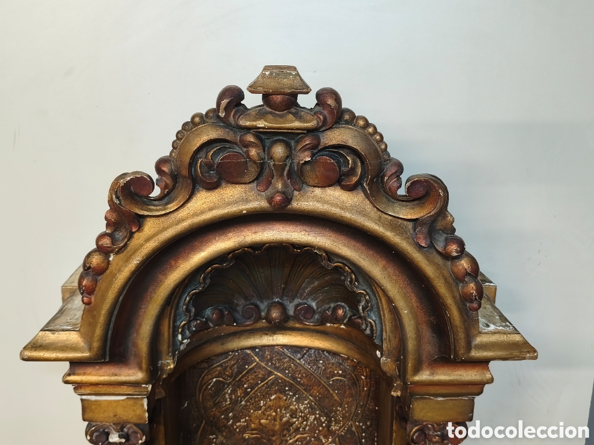 Antig&uuml;edades: Gran Hornacina Capilla Altar Retablo - Foto 7