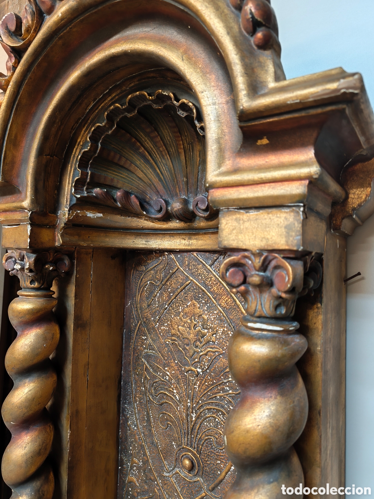 Antig&uuml;edades: Gran Hornacina Capilla Altar Retablo - Foto 11